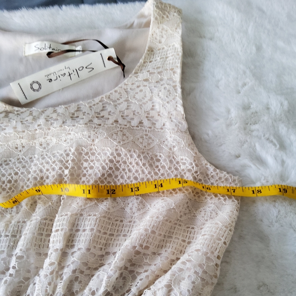 Solitaire by Ravi Khosla Crochet Hi/Lo Maxi Dress - Picture 9 of 16